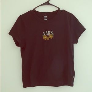 Vans sunflower print tee